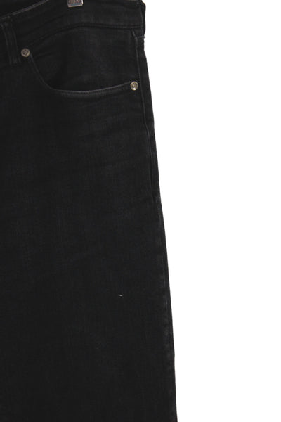 Golden Goose Deluxe Brand Mens Straight Black Jeans Cotton Button Size 34