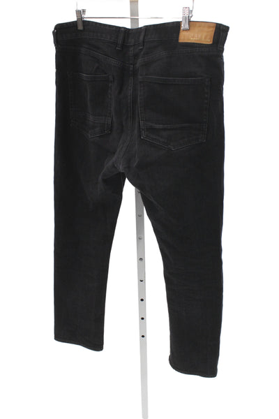 Golden Goose Deluxe Brand Mens Straight Black Jeans Cotton Button Size 34