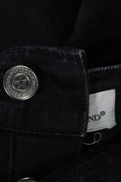 Golden Goose Deluxe Brand Mens Straight Black Jeans Cotton Button Size 34