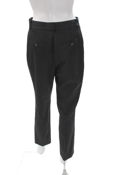 Reiss Women Black Dress Pants Button Inseam 28 Size 4