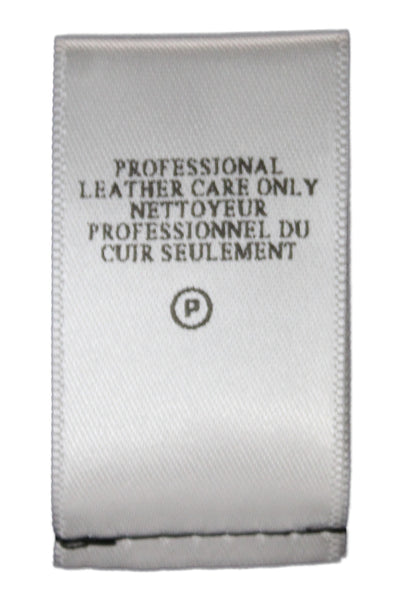A.L.C. Womens Lamb Leather Pencil Skirt Black Zip Size 0