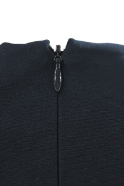 Derek Lam Women Black Collared Basic Blouse Long Sleeve Button Cotton Size 0
