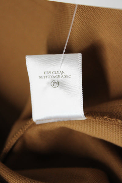 Derek Lam 10 Crosby Women Beige Mini Skort Button Cotton Striped Preppy Size 0