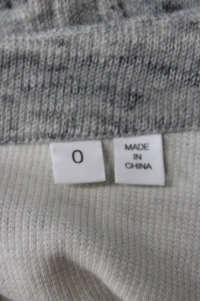 Derek Lam 10 Crosby Womens Mini Gray Cotton Skirt Zip Size 0