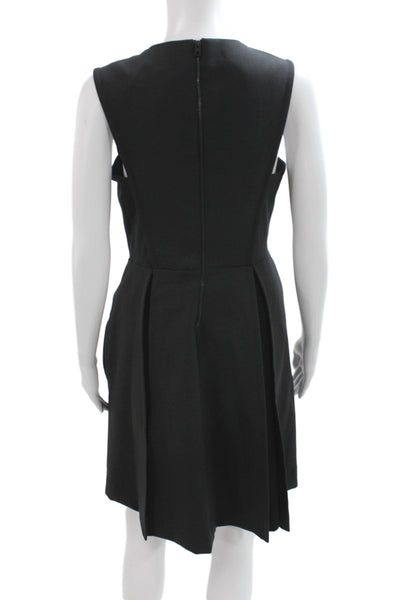 Rag & Bone Women Sheath Dress Black Sleeveless Round Neck Above Knee Size 4