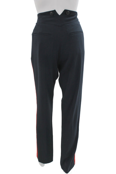 Rag & Bone Women Black Dress Pants Button Front 32in Inseam Size 2