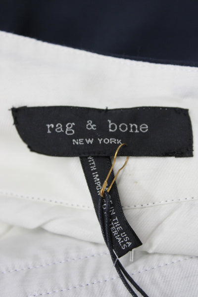 Rag & Bone Women Black Dress Pants Button Front 32in Inseam Size 2