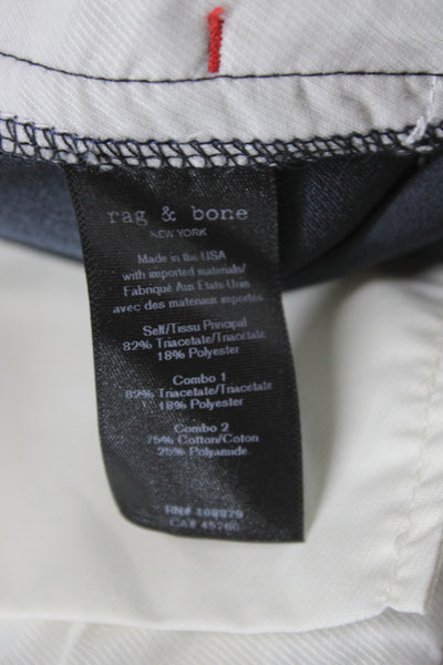 Rag & Bone Women Black Dress Pants Button Front 32in Inseam Size 2