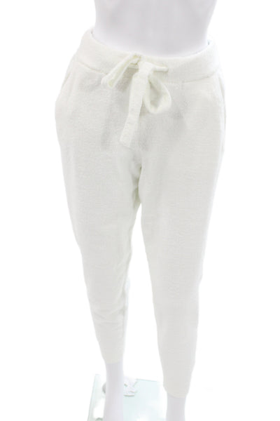 Eberjey Womens Fuzzy Scoop Neck Sleeveless Top Pants Pajama Set White Size XS