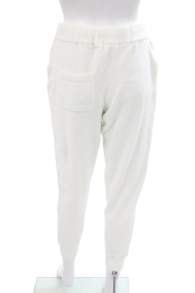 Eberjey Womens Fuzzy Scoop Neck Sleeveless Top Pants Pajama Set White Size XS