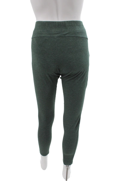 Lunya Women Green Cotton Blend Ankle Leggings Athleisure Pull On Size L