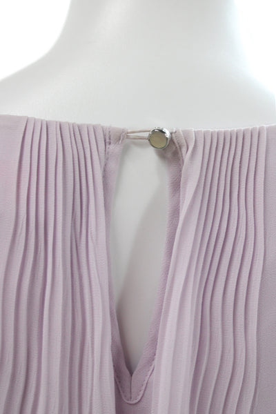 Ted Baker London Women Purple Blouse 3/4 Sleeve Button Size 2