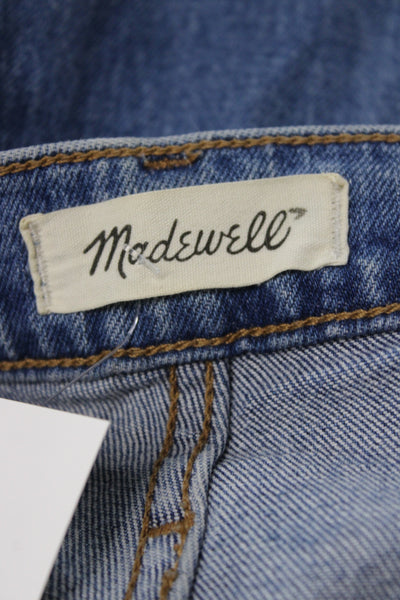Madewell Womens Straight High Rise Jeans Blue Size 30P