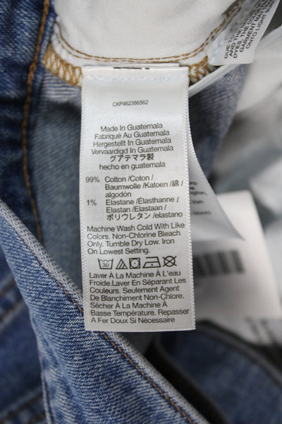 Madewell Womens Straight High Rise Jeans Blue Size 30P