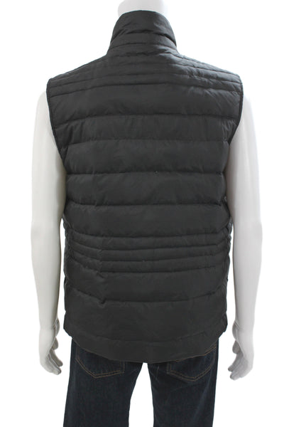 Marc New York Men Puffer Jacket Black Polyester Snap Size M