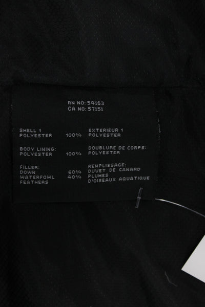 Marc New York Men Puffer Jacket Black Polyester Snap Size M