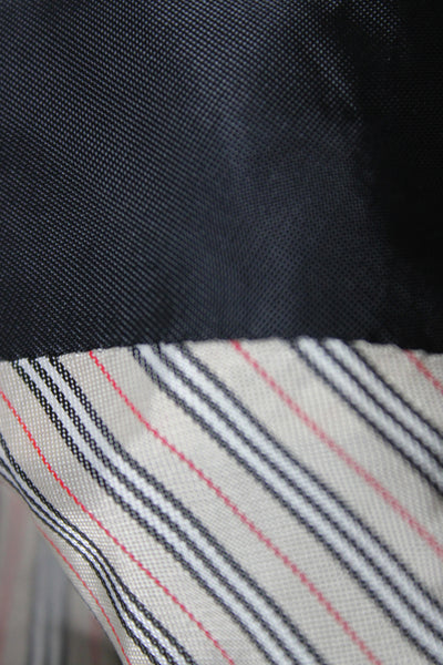 Burberry Womens Cotton Wool Button Down Blazer Black Size 2
