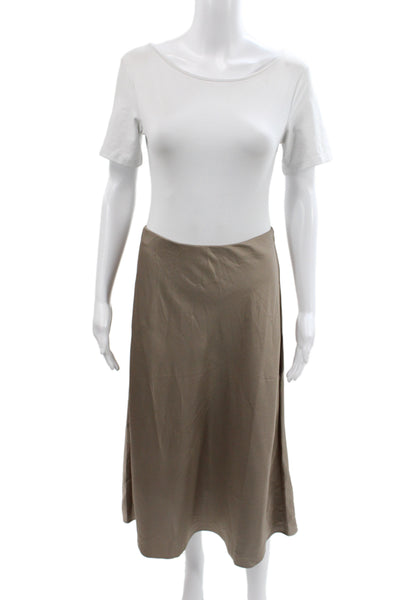 J Crew Womens Maxi Skirt Blue Midi Scoop Neck Sleeveless Zip Size S