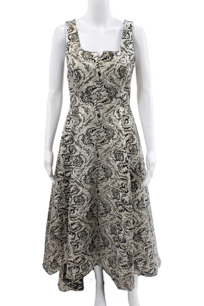 Badgley Mischka Women Fit & Flare Black Dress Size 4