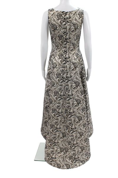 Badgley Mischka Women Fit & Flare Black Dress Size 4
