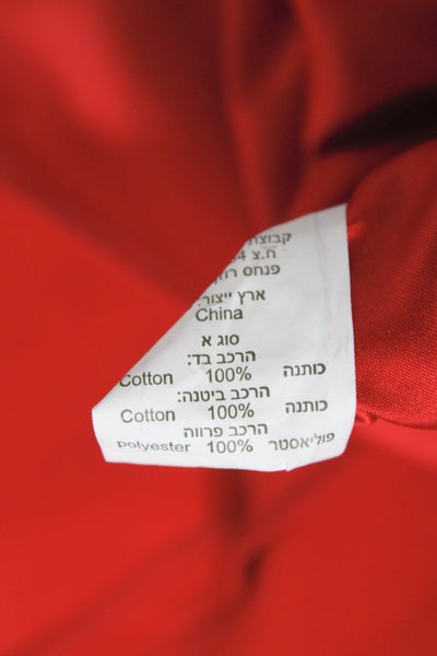 Belle Badgley Mischka Women Maxi Dress Red Square Neck Sleeveless Zip Size 4