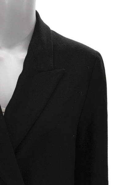 Wilfred Womens Basic Jacket Black Long Sleeve Button Closure Size 2