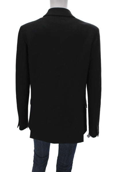 Wilfred Womens Basic Jacket Black Long Sleeve Button Closure Size 2