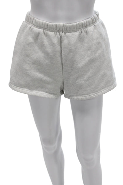 TNA Womens Sweat Shorts Gray Athleisure Cotton Pull On Size M