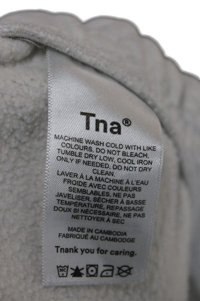 TNA Womens Sweat Shorts Gray Athleisure Cotton Pull On Size M