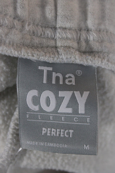 TNA Womens Sweat Shorts Gray Athleisure Cotton Pull On Size M