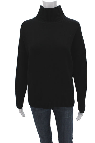 Weekend Max Mara Womens Pullover Wool Turtleneck Sweater Black Size M