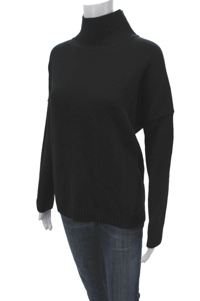Weekend Max Mara Womens Pullover Wool Turtleneck Sweater Black Size M