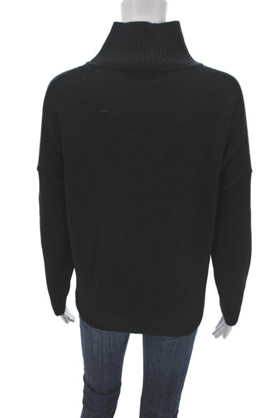 Weekend Max Mara Womens Pullover Wool Turtleneck Sweater Black Size M