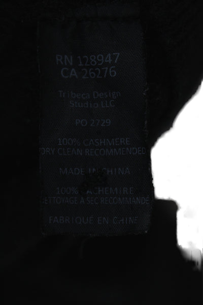 Nili Lotan Womens Cardigan Black V-Neck 100% Cashmere Long Sleeve Size M