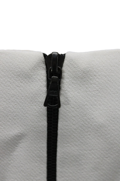 Narciso Rodriguez Women Sheath Dress Black Boat Neck Sleeveless Size 46