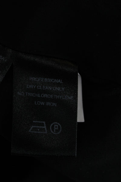 Narciso Rodriguez Women Sheath Dress Black Boat Neck Sleeveless Size 46