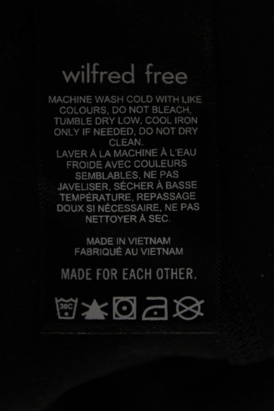 Wilfred Women Black Sleeveless Unitard Scoop Neck Size XS