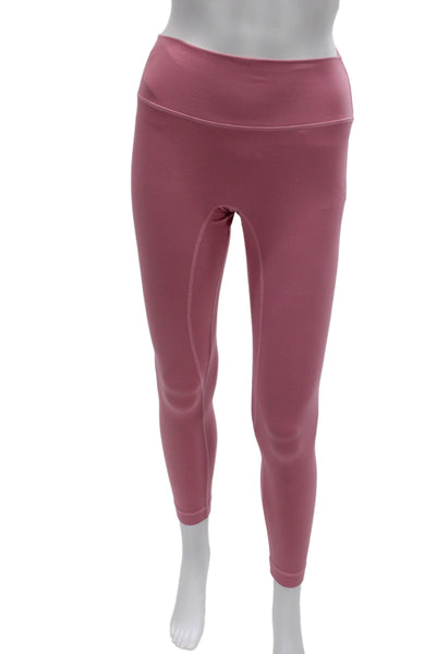 Set Active Womens Pink Ankle Leggings Athleisure Size M