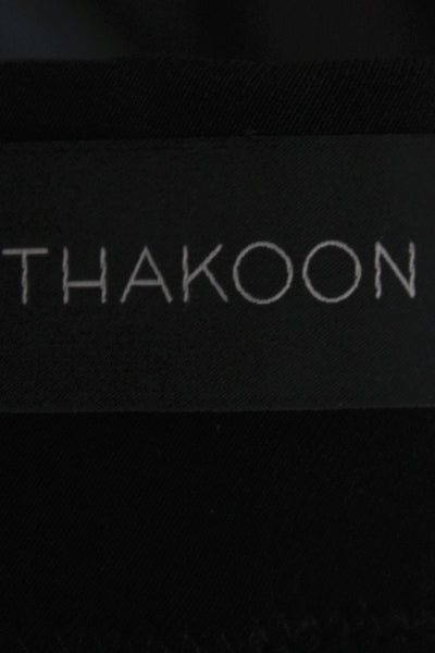 Thakoon Womens Ankle Leggings Black Polyester Solid Modern Size 2