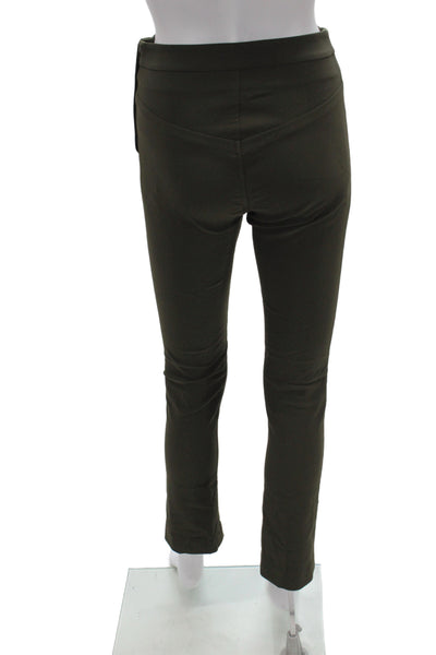 M.M. Lafleur Women Dress Pants Green Zip Business Size 0