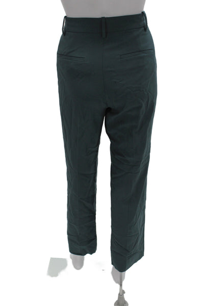 M.M. Lafleur Women Dress Pants Green Wool Size 4