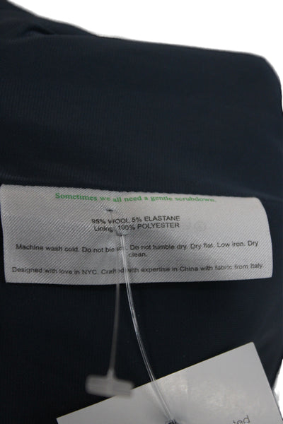 M.M. Lafleur Women Dress Pants Green Wool Size 4