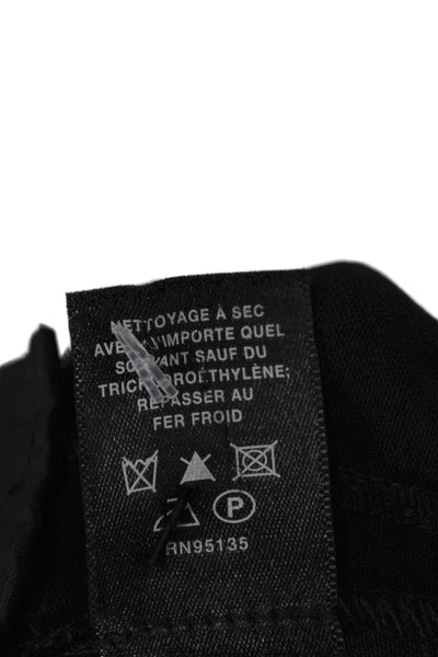 Lafayette 148 New York Women Dress Pants Black Wool Size 10