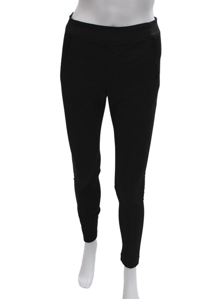 Thakoon Women Ankle Black Pants Pull On Polyester Minimalist Size 2