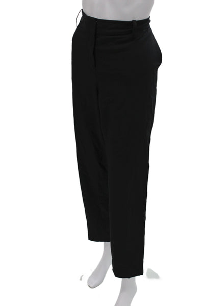 Lafayette 148 New York Womens Dress Pants Black Wool Solid Size 10