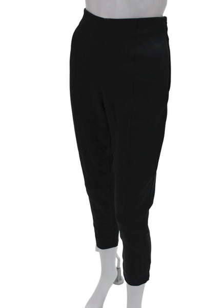 M.M. Lafleur Womens Ankle Black Pants Zip Nylon Classic Size 8