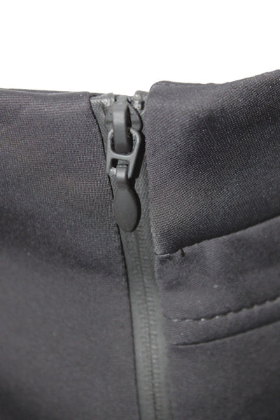 M.M. Lafleur Womens Ankle Black Pants Zip Nylon Classic Size 8