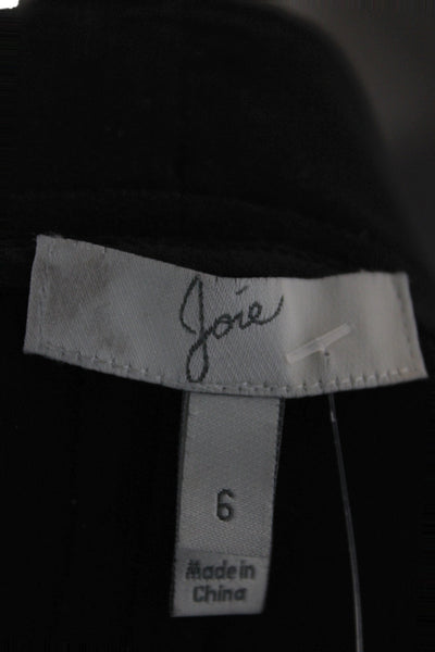 Joie Women Paperbag Shorts Black Button 97% Polyester Size 6