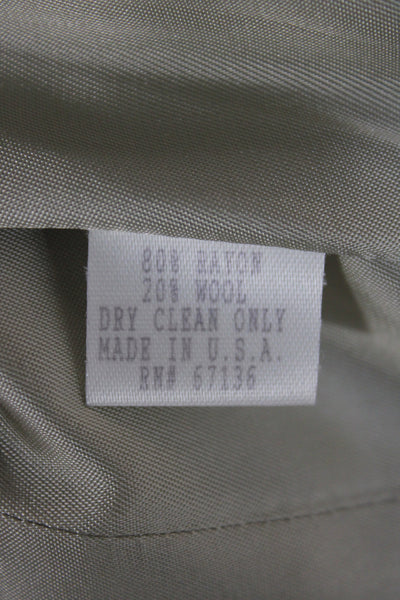 YL By Yair Women Military Jacket Green Button Long Sleeve Size 2