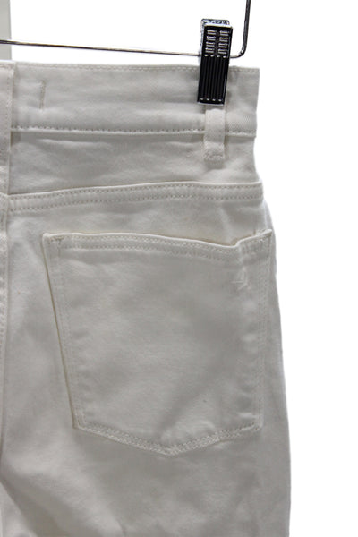 DL1961 Women High Rise Wide-Leg Jeans White Size 23